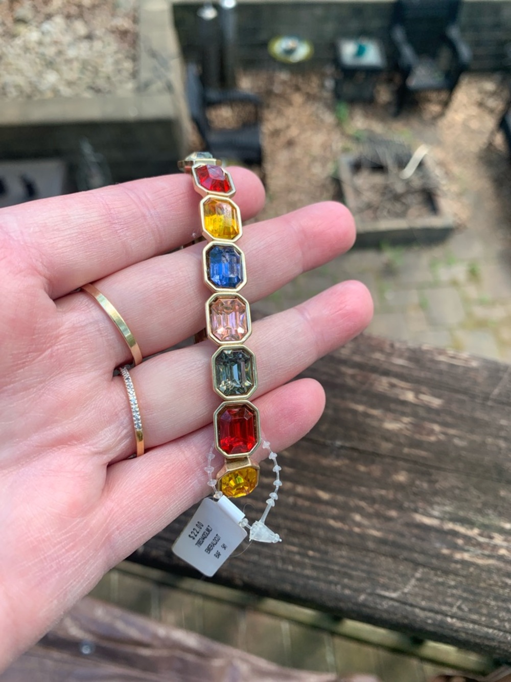 NWT Rhinestone stretch bracelet